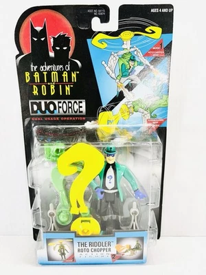 Kenner The Adventures of Batman and Robin Duo Force The Riddler Figure 1997 NEW - Image 1 of 4