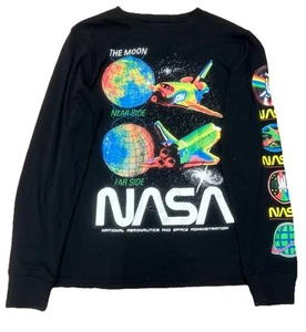 Boys Short Sleeve Everyday T-Shirt Youth Size M, NASA Space Graphic Tee NWT - Picture 1 of 5