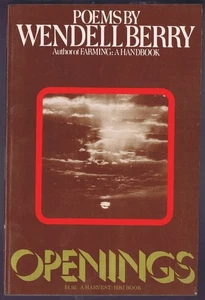Openings: Poems by Wendell Berry 1968 PB Excellent - Imagen 1 de 1