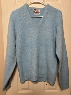 Suéter de Colección Años 50 Revere Talla S Raza Joven Shag-Rac 30% Mohair Cuello en V - Hecho en EE. UU. Foto 1 de 4