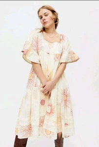 Urban Outfitters UO Sun Moon Total Eclipse Midi Dress Boho Festival XS celestial - Picture 1 of 12