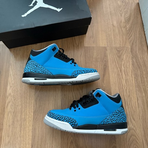 Nike Air Jordan 3 blu polvere UK 6 Y US6.5Y