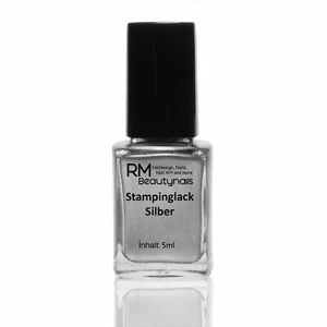 5ml Stamping Lack Silber Stempellack Nagellack Nailart Nagel Design Nails - Bild 1 von 1