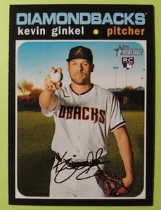 2020 TOPPS HERITAGE HI NUMBER KEVIN GINKEL ROOKIE #656 D-BACKS YOUNG STOPPER B