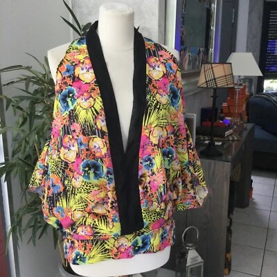 Haut chemise top UNANYME de GEORGES RECH taille 40 neuf multicolore 179€ - Photo 1/4