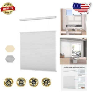 Manual Control Cellular Shades, Light Filtering & Room Darkening - 48" W x 72" H - Picture 1 of 8