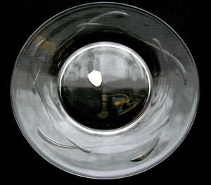 Tiffin Glass Clear Crystal Unknown Pattern 8" Salad Plate - Picture 1 of 9