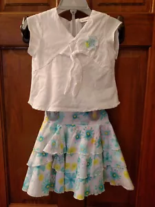 Laura Ashley Kleinkind Mädchen Bluse & Stufen Rüschenrock Set 2T - Bild 1 von 9