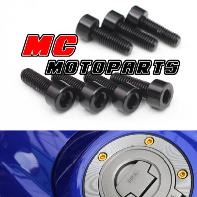 CNC Gas Cap Fuel Cap Bolts For Kawasaki Ninja 500 R ZX7R ZG1000 Concours - Image 1 of 4