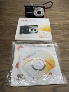 Fotocamera digitale vintage Kodak Easy Share M863 8,2 Mega Pixel CD manuale KG JD - Foto 1 di 17