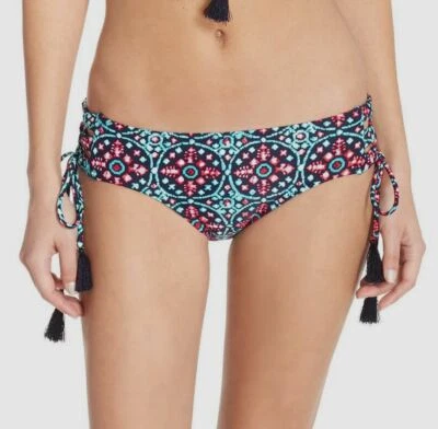 $62 Michael Kors Para Mujer Azul Nui Corbata Lateral Bikini Parte Inferior Traje de Baño Talla X-Pequeña Foto 1 de 4