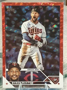 Byron Buxton /199 - Red Foil - 2023 Topps #25 - Minnesota Twins - Picture 1 of 2