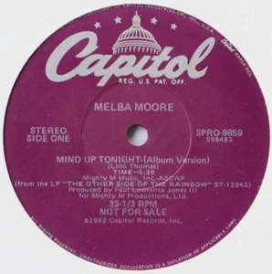 HEAR IT Excellent MELBA MOORE Mind Up Tonight 12" DJ PROMO 1982 - Picture 1 of 2