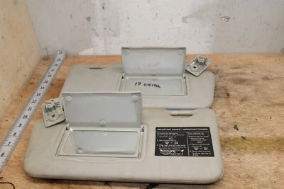 13-19 Nissan Versa - Sun Visor Driver & Passenger Set Gray Vanity Mirror OEM - Image 1 of 4