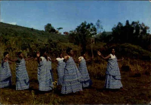 ~1970 AFRIKA Africa BURUNDI Native People Dance Einheimische beim Tanzen Danses - Picture 1 of 2