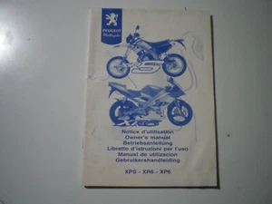 LIBRETTO MANUALE USO E MANUTENZIONE PEUGEOT XPS-XR6-XP6 - Picture 1 of 1
