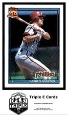 1991 Topps #89 Darren Daulton Philadelphia Phillies ~A5D