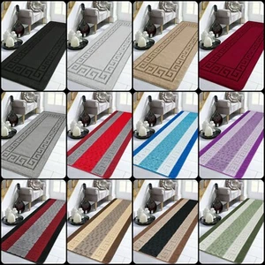 New Long Short Rubber Back Washable Hall Hallway Non Slip Runner Rug Small Mats* - Picture 1 of 153