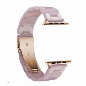 Luxury Resin Link Band Strap Bracelet for Apple Watch Series 7 6 5 4 SE 41/45mm