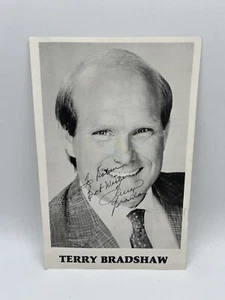 Terry Bradshaw picture/biography with autograph - Picture 1 of 3