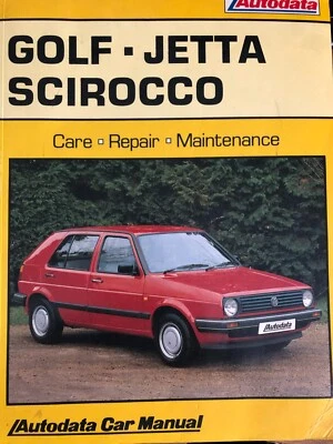 Autodata(Not Haynes) car manual VW Golf Jetta Scirocco 1984-1988 - Image 1 of 4