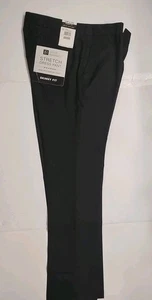 NEW Louis Raphael Comfort Stretch Skinny Fit Dress Pant 32X30 Black - Picture 1 of 7
