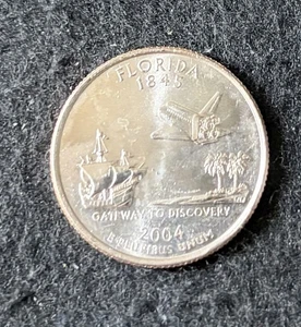 2004 P Florida  State Quarter Circulated Free Shipping - Picture 1 of 2
