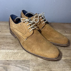 Capristtano Brown Suede Shoes Men’s Size 44EU 10UK - Picture 1 of 18