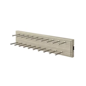 20 Haken Schiebe Krawattenhalter Rustikal Grau - Bild 1 von 4