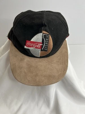 Sombrero de gamuza vintage años 80-90 Coca Cola 5th Avenue Bill Foto 1 de 3
