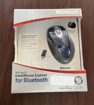 Vtg Microsoft Wireless Bluetooth IntelliMouse Explorer Open Box No USB Receiver - Image 1 of 4