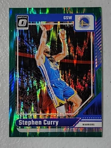 Stephen Curry 2024-25 Donruss Optic Green Shock Parallel #042/149 Warriors - Picture 1 of 2