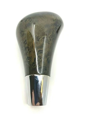MB W202 208 209 W210 W220 R170 W163 Wood Birdseye Shift Knob Chrome Emblem Point - Image 1 of 3