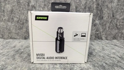 SHURE MVX2U Mic Interface XLR to USB Microphone Adapter to USB-C for Computer PC - Image 1 of 4