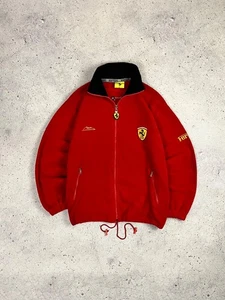 Ferrari Vintage Michael Schumacher Racing 1998 Fleece Full Zip Jacket Size M - Picture 1 of 22