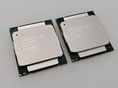 LOTE de (2) Procesadores Intel Core i7-5820K 3,30 GHz 6 núcleos LGA2011-V3 SR20S ✔✔✔ Foto 1 de 3