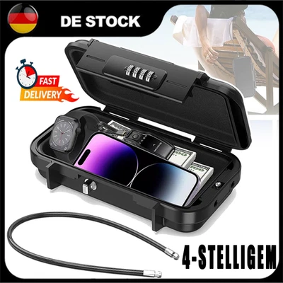 KFZ Reise Safe Reisetresor Reise Sicherheit Autotresor Minisafe Tresor Case DHL - Bild 1 von 4