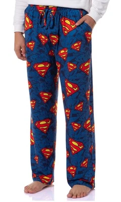 Pantalones de pijama para hombre DC Comics símbolo Superman estampado en relieve para adultos (X-grande) Foto 1 de 4