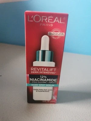 Suero de manchas oscuras L'Oreal Paris Revitalift 12 % niacinamida - 1 fl oz (30 ml) Foto 1 de 4