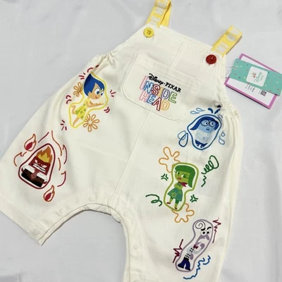 Disney PIXER Inside Head Mono Bebé 6-9m 70cm Niñas Niños Blanco Japón NUEVO Foto 1 de 4
