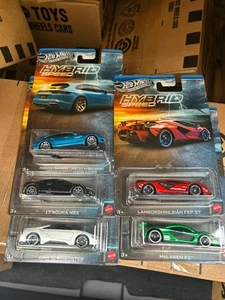 Hot Wheels 2025 Silver Series Hybrid Speed BMW i8 Lamborghini Sian McLaren P1 - Foto 1 di 7