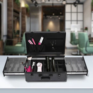Estuche de viaje de peluquero profesional portátil para almacenamiento de recortadora cortadora - Imagen 1 de 24