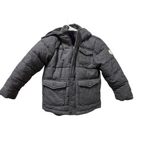 Gap Kids Puffer Winter Jacket Black/Blue/White XS 4/5 - Picture 1 of 7