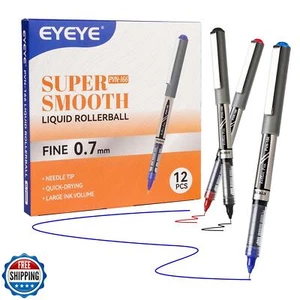 Bolígrafos de tinta líquida EYEYE 0,7 mm, paquete de 12 3 colores bolígrafo mediano - Imagen 1 de 5