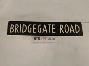 Bridgegate Road - Rhyl Crosville Bus Blind Nov 1969 30” North Wales GIFT - Picture 1 of 12