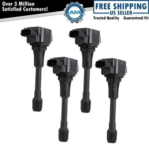 Engine Spark Ignition Coil Direct Fit Kit Set of 4 for Versa Frontier Equator - Picture 1 of 4