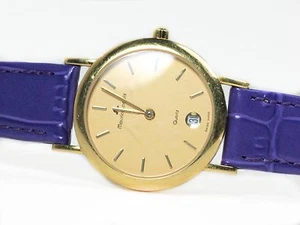 Reloj Maurice Lacroix Oro Amarillo 18K Damas Elegante Fecha Esfera Champagne 85634 - Imagen 1 de 5