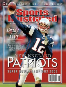 2003 Patriots POSTER Super Bowl 39 Champions Sports Illustrated Tom Brady 2nd - Picture 1 of 1
