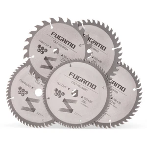 Hoja de sierra circular Ø 190x20 mm 24/40/48/60/80 Z hoja de sierra HM para sierra circular madera NE aluminio - Imagen 1 de 6