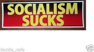 Sozialismus saugt politisch Anti Obama Autoaufkleber Aufkleber 219 - Bild 1 von 1